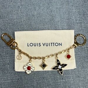 Louis Vuitton Malletage flower bag charm